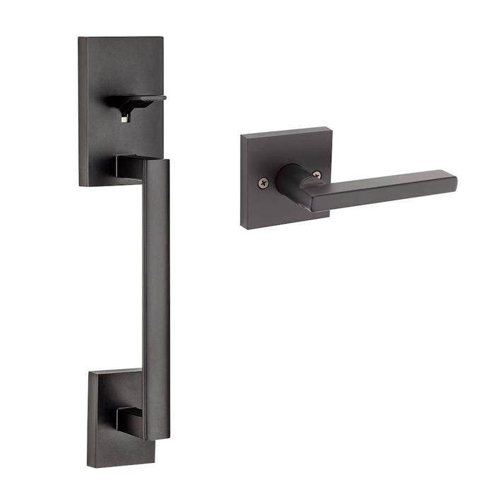 Weiser San Clemente x Halifax Matte Black Lower Half Entry Door Handle