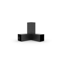 TOJA GRID Trio Corner Brackets for 4x4 Wood Posts (2-Pack)