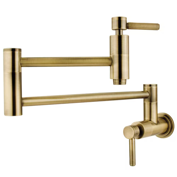 Kingston Brass Wall-Mounted Potfiller in Vintage Brass