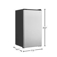 Vissani 3.2 cu. ft. Stainless Steel Compact Mini Refrigerator with 3 Shelves - ENERGY STAR