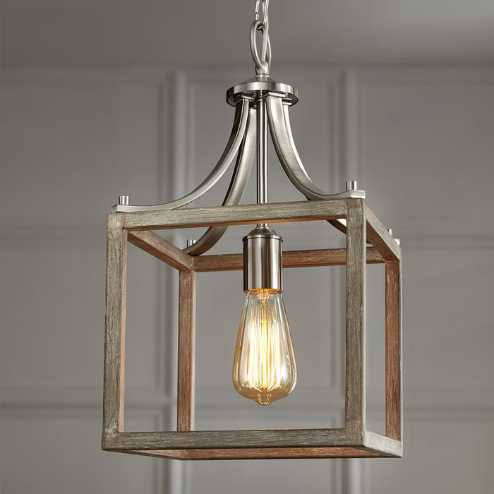 Boswell 1-Light Brushed Nickel Pendant Light