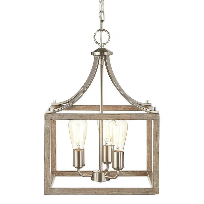 Boswell 3-Light Brushed Nickel Pendant Light