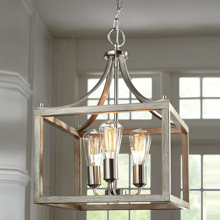 Boswell 3-Light Brushed Nickel Pendant Light
