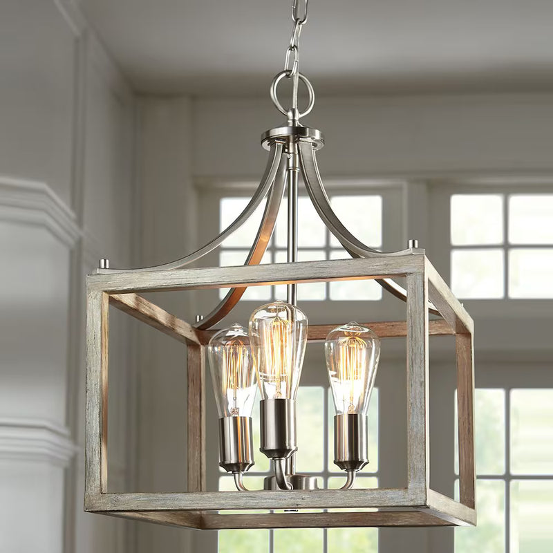 Boswell 3-Light Brushed Nickel Pendant Light