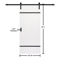 TRUporte Easy Barn Door Hardware Kit