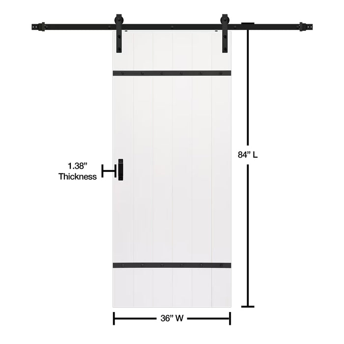TRUporte Easy Barn Door Hardware Kit