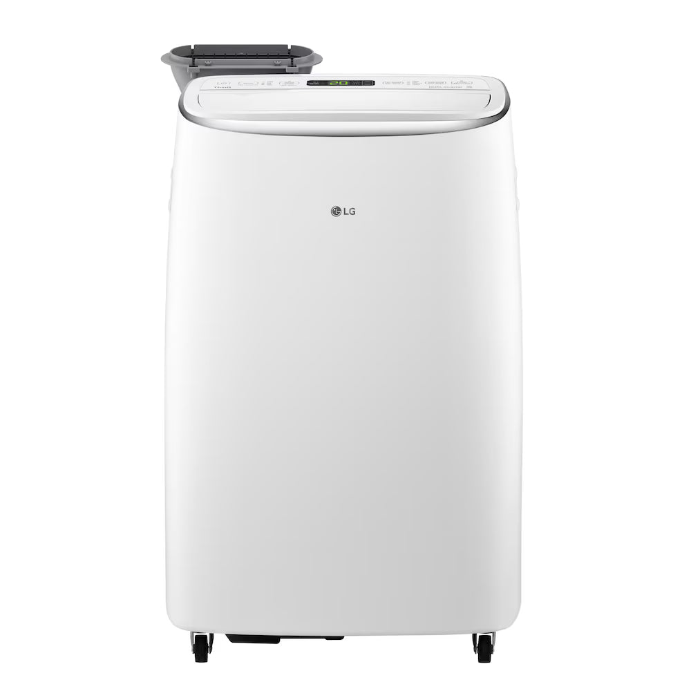 LG Electronics 10,000 BTU DOE/SACC (14,000 BTU ASHRAE) 115V Dual Inverter Smart Wi-Fi Portable Air Conditioner Cools 450 Sq. Ft. with Remote Control in White