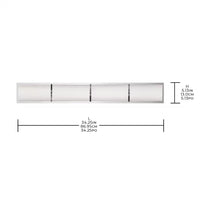 Home Decorators Collection Lareda 1-Light Bathroom Integrated LED Chrome Vanity Light Modern Linear Milk Glass Shade