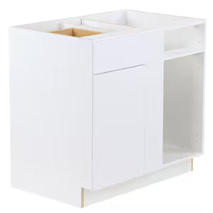 Hampton Bay Edson 36 in. W x 35 H x 25 D Assembled Kitchen Sink Base Cabinet, White (BS36)