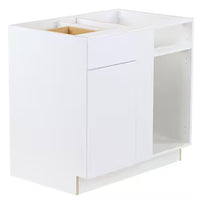 Hampton Bay Edson 36 in. W x 35 H x 25 D Assembled Kitchen Sink Base Cabinet, White (BS36)