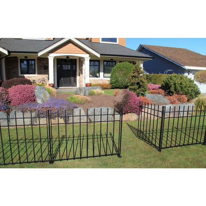 Peak Dig-Free Fencing 10" Powder-Coated Steel Metal Fence Post Spike Black