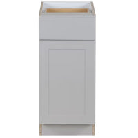 Hampton Bay Edson 15 in. W x 35 H x 25 D Assembled Kitchen Base Cabinet, Grey (B15L)
