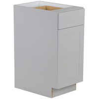 Hampton Bay Edson 15 in. W x 35 H x 25 D Assembled Kitchen Base Cabinet, Grey (B15L)