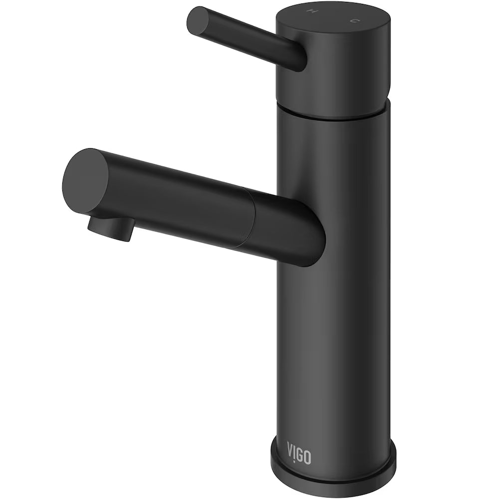 Noma Single Hole Single-Handle Bathroom Faucet in Matte Black