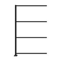 Barrette Outdoor Living 51 in. x 77.75 in. Aluminum Corner Extension Frame Kit for 2 ft. x 4 ft.Panels