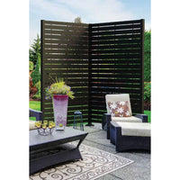 Barrette Outdoor Living 51 in. x 77.75 in. Aluminum Corner Extension Frame Kit for 2 ft. x 4 ft.Panels