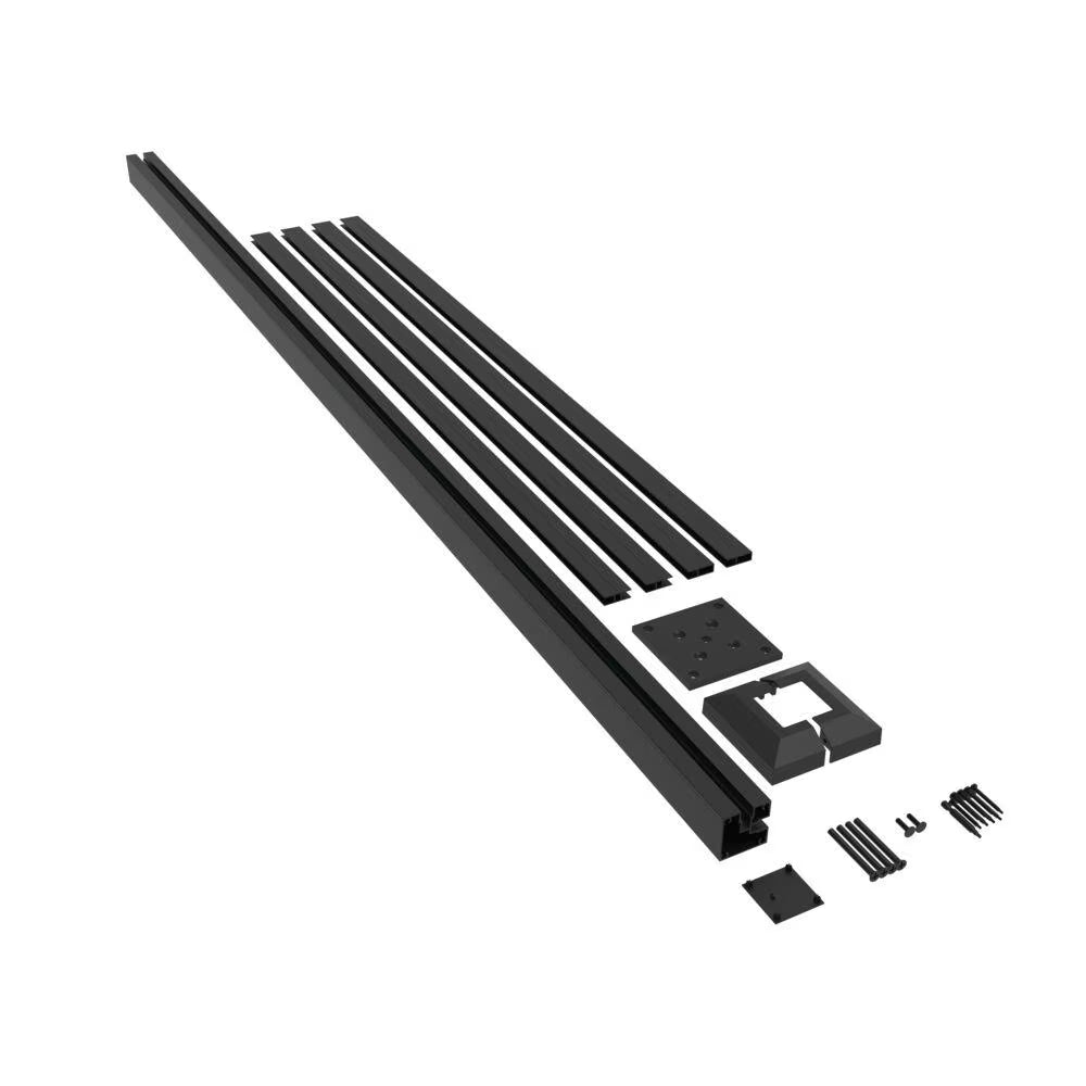 Barrette Outdoor Living 51 in. x 77.75 in. Aluminum Corner Extension Frame Kit for 2 ft. x 4 ft.Panels