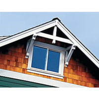 JELD-WEN 36 1/8-inch x 23 3/4-inch Sliding Vinyl Window with Vinyl Clad Wood Slider, No Brick Mould, White; 4 9/16-inch Frame & Screen - Dual Pane