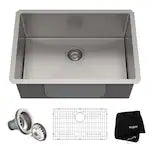 Kraus StandArt PRO 26 Undermount Single Stainless Steel Kitchen Sink