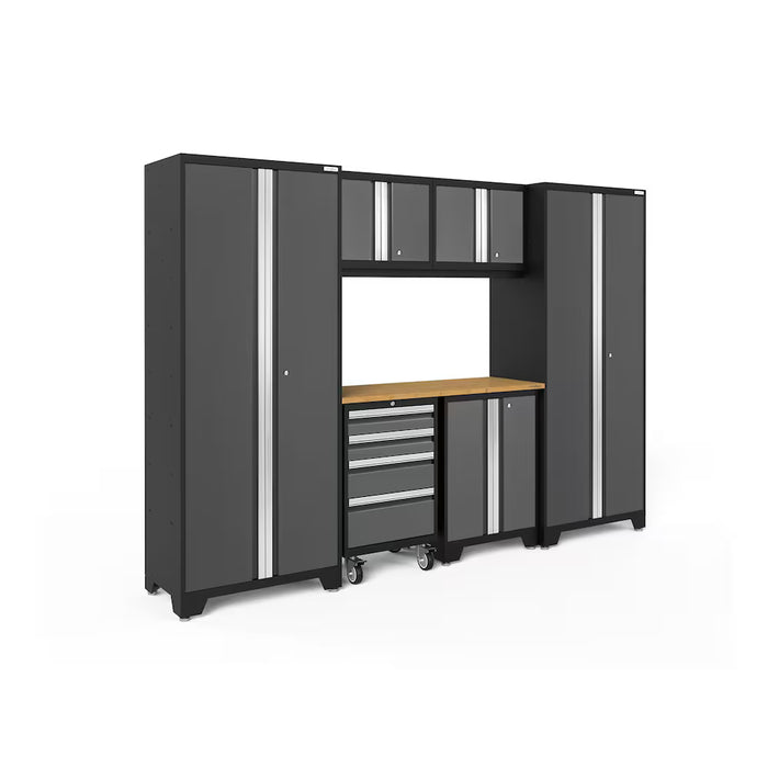 NewAge Products  Grey 7-Piece Garage Cabinet Set