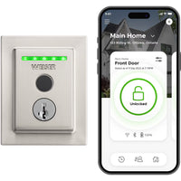 Weiser Halo Touch Satin Nickel Keyless Entry Smart Lock/Deadbolt