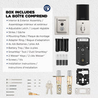 Weiser Halo Touch Satin Nickel Keyless Entry Smart Lock/Deadbolt