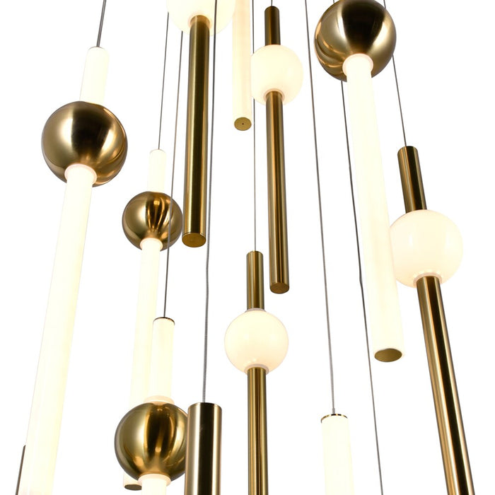 Baton LED Pendant with Brass Finish 1208P20-7-625
