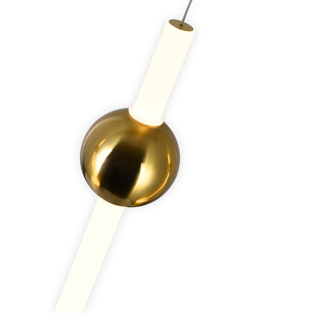 Baton LED Pendant with Brass Finish 1208P20-7-625