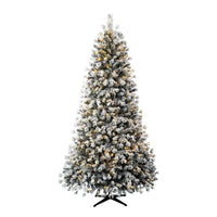 7.5ft. Pre-Lit 500L Warm White Micro LED Lexington Heavy Flocked