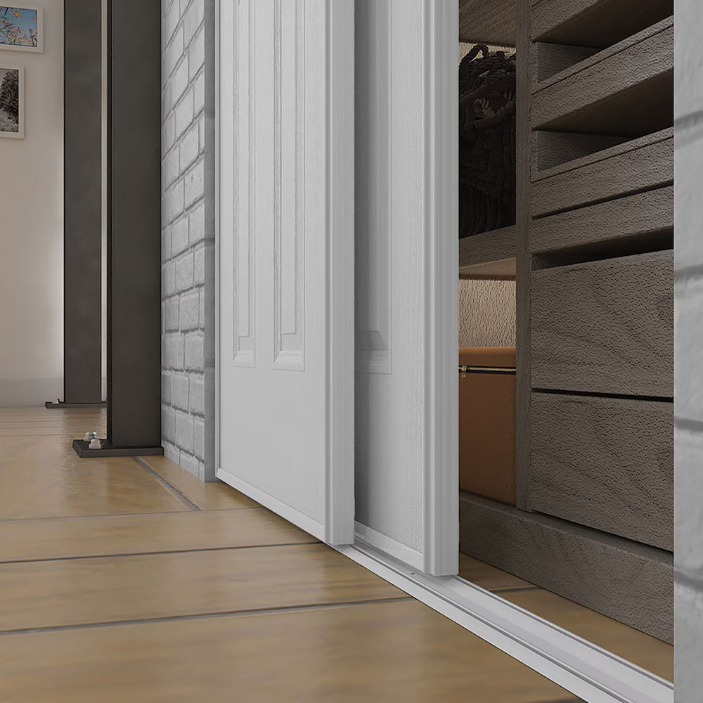 Indoor Studio Bostonian 36 in. x 80.5 in. White Masonite Sliding Closet Door