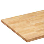 Hardwood Reflections Unfinished Hevea Butcher Block Countertop 60 inch