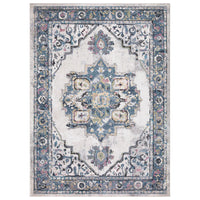 Concord Global Trading Barclay Ivory 6 ft. 7-inch x 9 ft. 3-inch Medallion Indoor Area Rug
