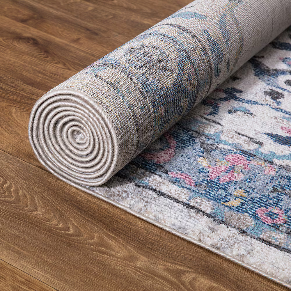 Concord Global Trading Barclay Ivory 6 ft. 7-inch x 9 ft. 3-inch Medallion Indoor Area Rug