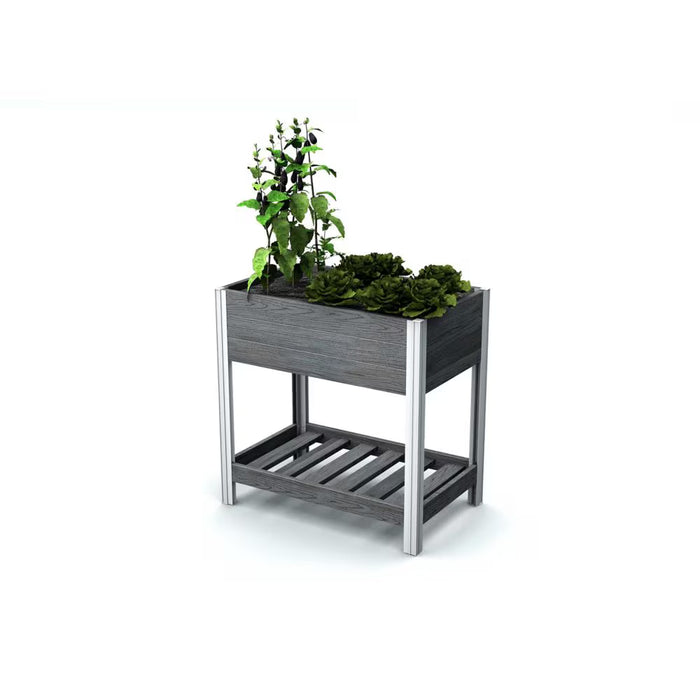 Urbana Herb Farm Vinyl Elevated Garden, Slate Grey
