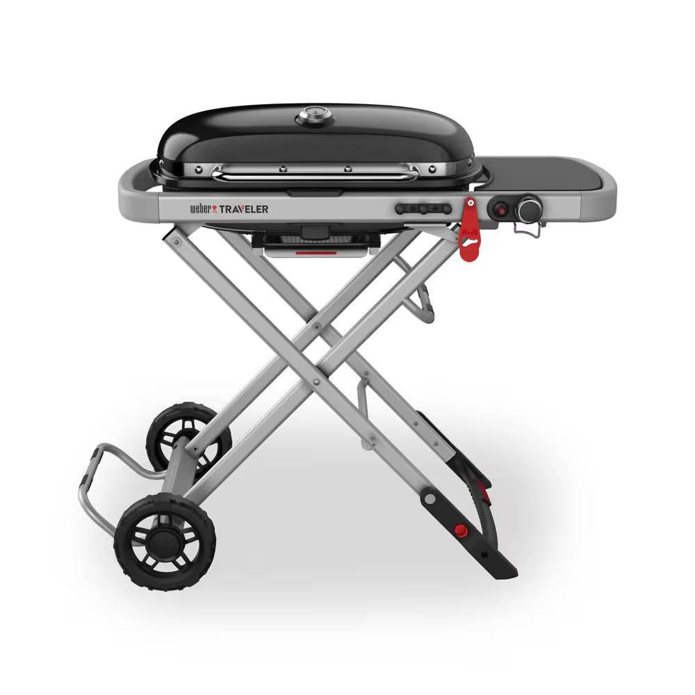 Weber Traveler 1-Burner Portable Gas BBQ, Black