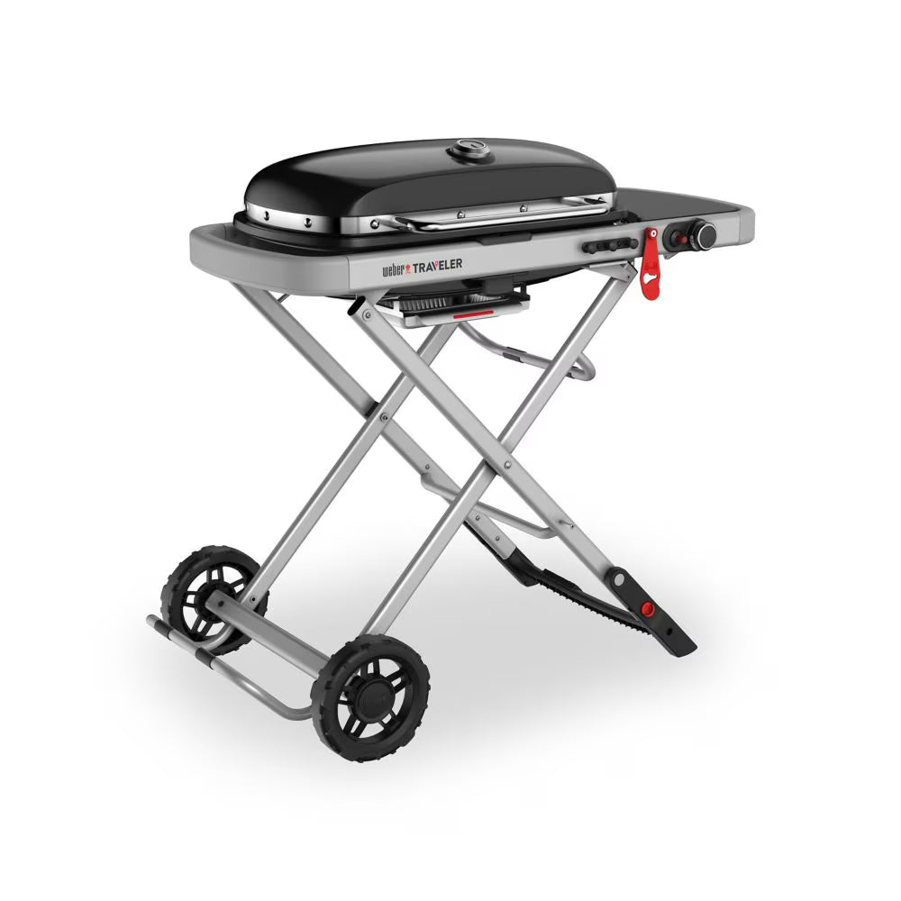 Weber Traveler 1-Burner Portable Gas BBQ, Black