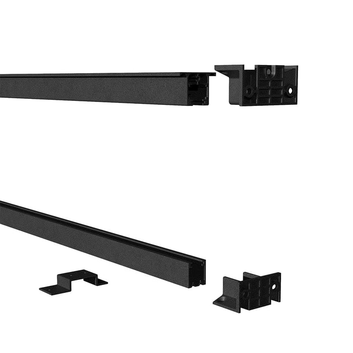Peak RailBlazers Aluminum To Wood Frame Adapter - Deck Railing Kit - 6 ft. Matte Black