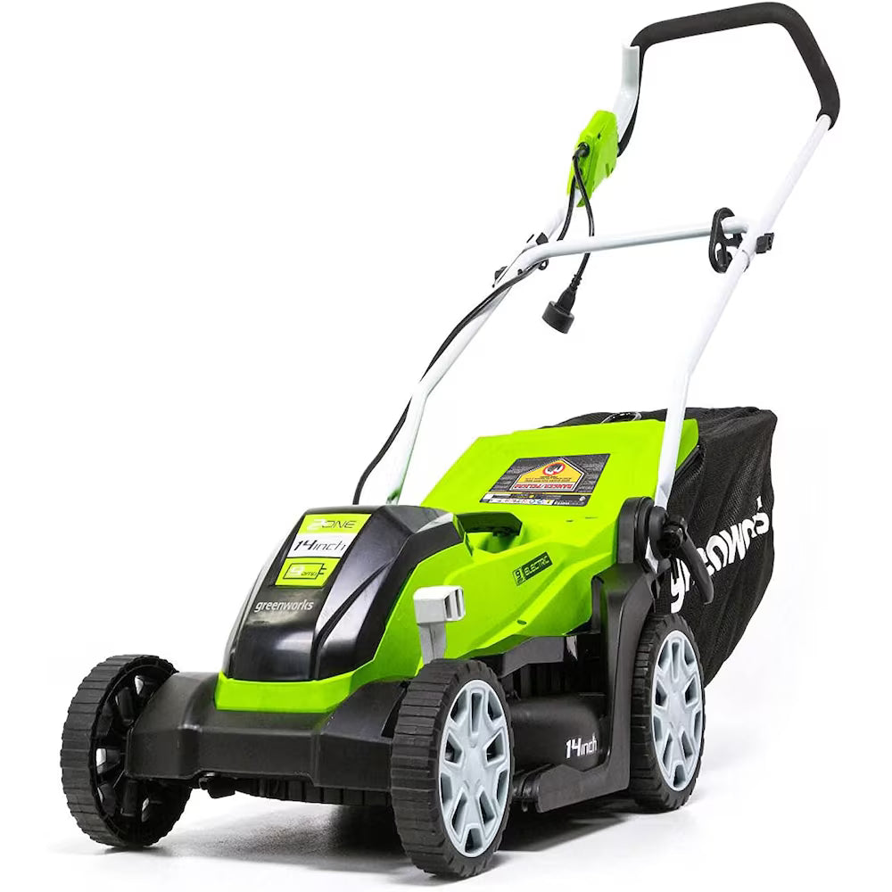 Greenworks 9 Amp 14-inch Corded Electric Lawn Mower