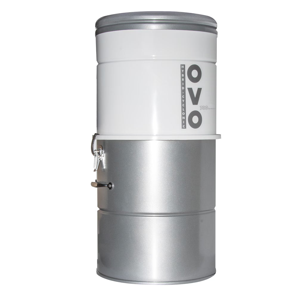 OVO Large and Powerful Central Vacuum System,700AW Hybrid Filtration, 6.6 Gal/ 25L