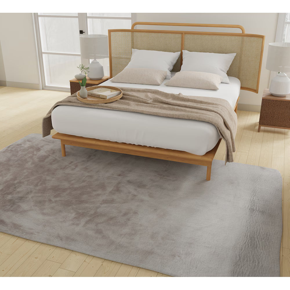 StyleWell Piper Light Grey 6 ft. 6-inch x 9 ft. 6-inch Indoor Area Rug