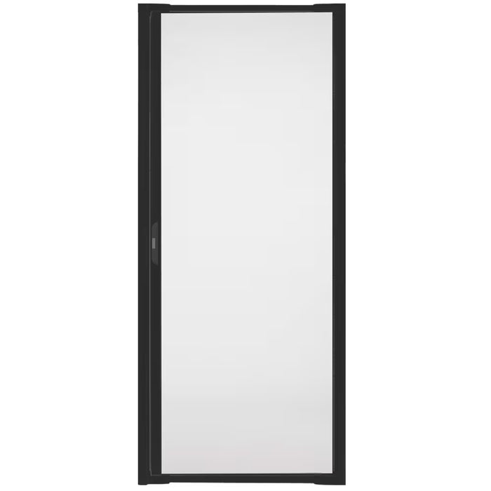 LuminAire 32" - 36"W x 78"H Black Retractable Screen for Single Entry Door