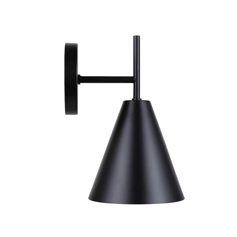 FENN 1-Light Matte Black Outdoor Wall Sconce