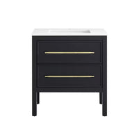 Home Decorators Collection Vistara 30-inch W x 19-inch D Freestanding Bath Vanity with Golden Handle