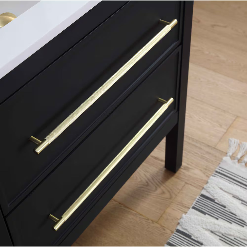 Home Decorators Collection Vistara 30-inch W x 19-inch D Freestanding Bath Vanity with Golden Handle