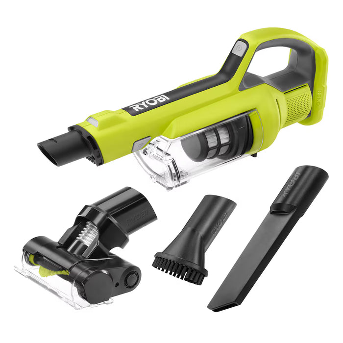 RYOBI 18V ONE+ Cordless Hand Vacuum with Powered Brush (Tool-Only)