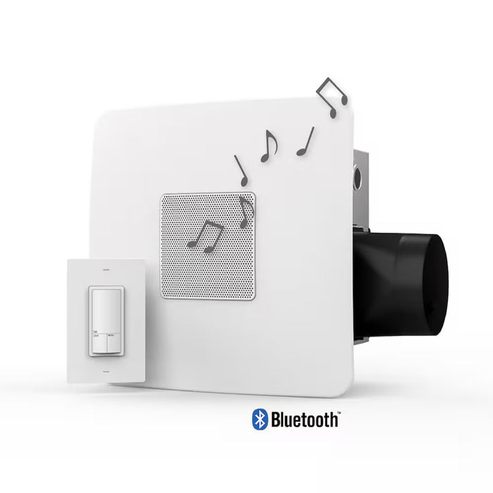 80 CFM Easy Instillation Bathroom Exhaust Fan with Bluetooth Speaker
