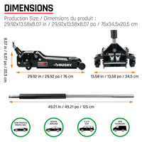 Husky 3.5 Ton Low Profile Service Jack