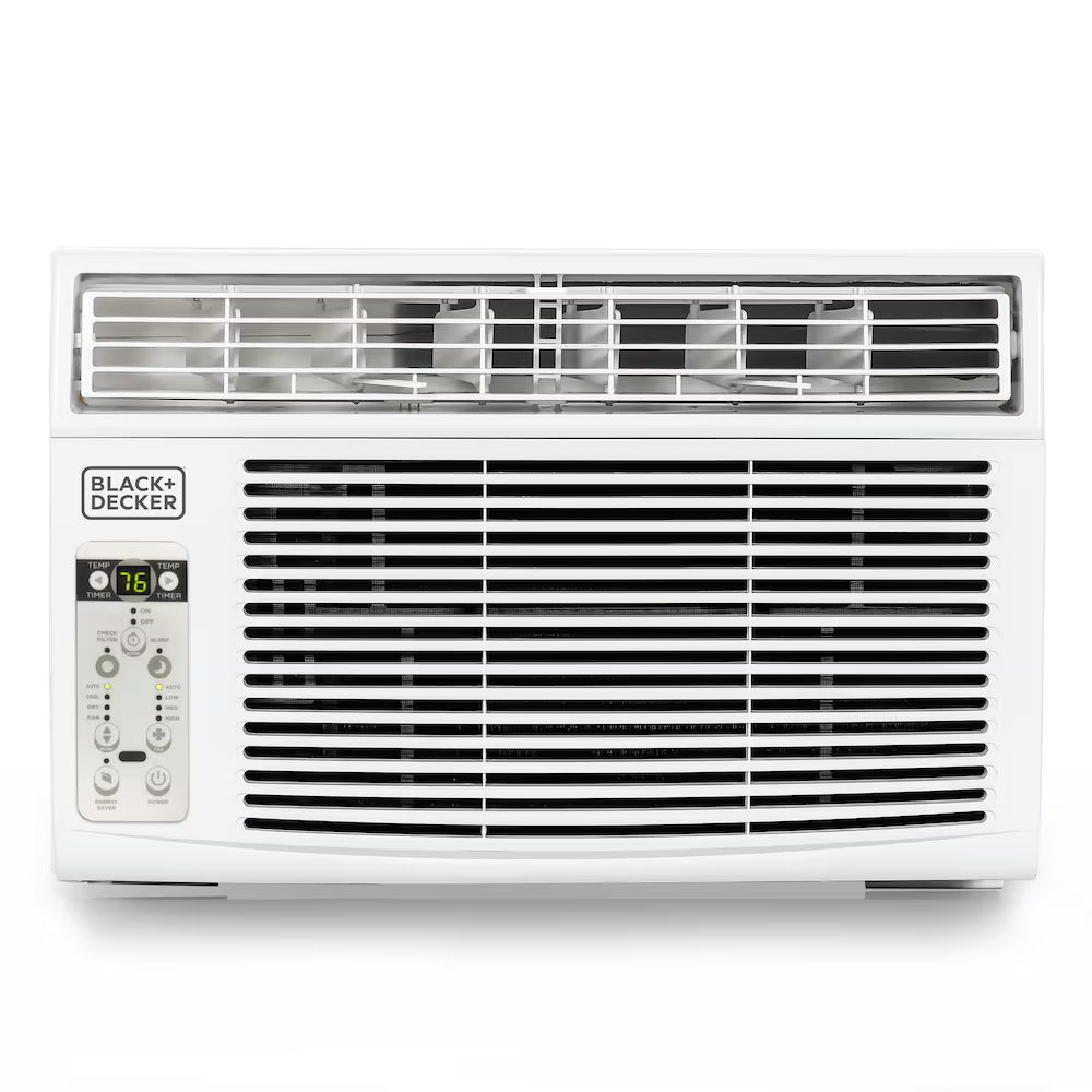 BLACK+DECKER 14,500 BTU 700 Sq. Ft, White Window AC Unit