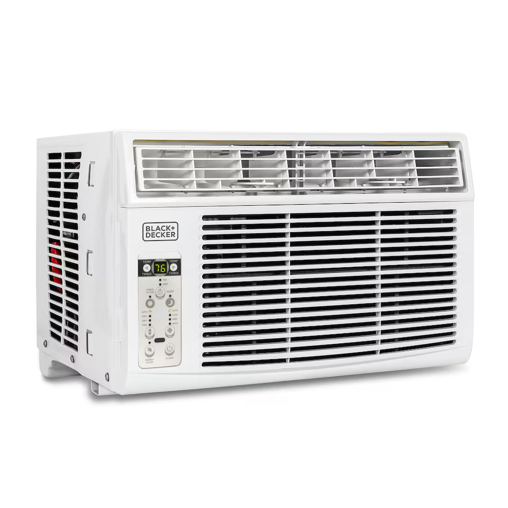 BLACK+DECKER 14,500 BTU 700 Sq. Ft, White Window AC Unit