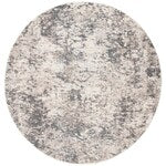 Safavieh Madison Claire Grey / Ivory 6 ft. 7 inch x 6 ft. 7 inch Round Indoor Area Rug